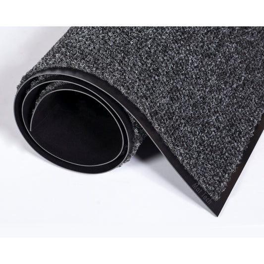 Mattech Marathon Mat, Wiper/Scraper, 10' x 4' x 3/8", Charcoal