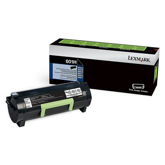 Cartouche de toner noir à rendement élevé Lexmark 601H (programme de retour)