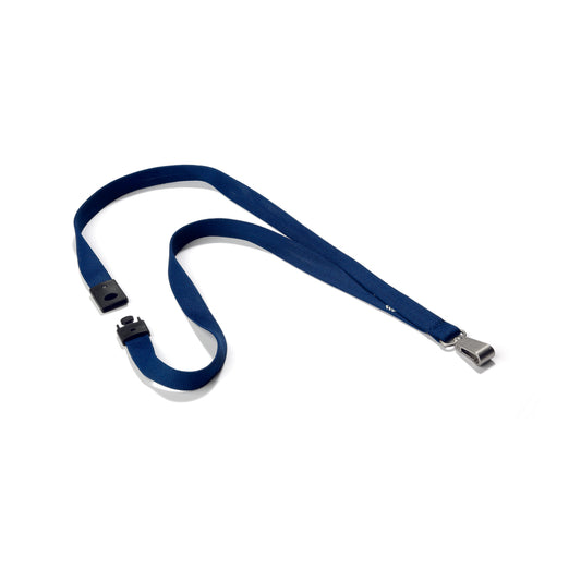 Durable Lanyard With Safety Release - Navy Blue - 10 Pack