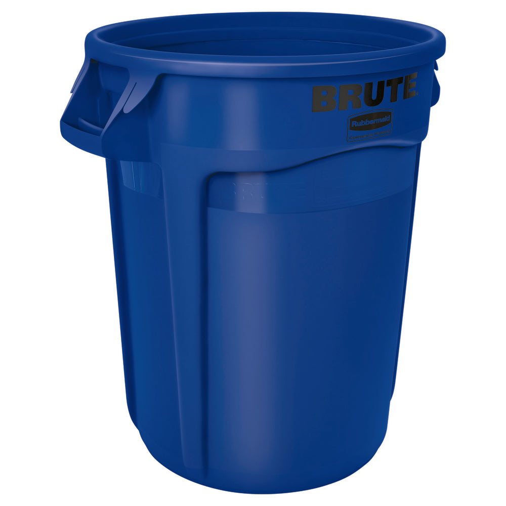 Rubbermaid Brute Seamless 32 Gallons Container Waste Receptacle - Blue