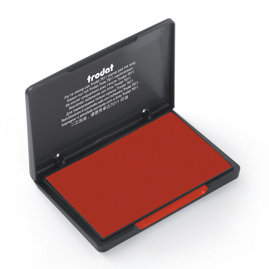 Trodat Felt Stamp Pad - #1 - 2-3/4" x 4-1/2" - Red