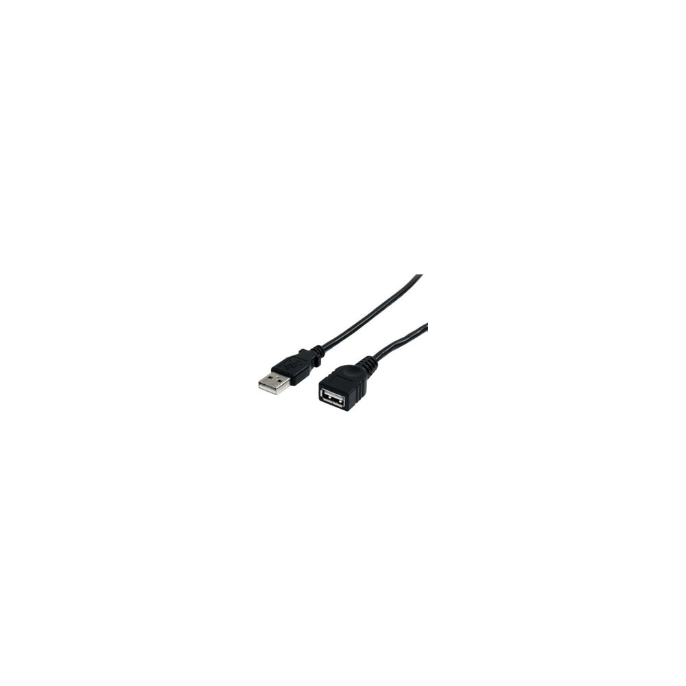 StarTech Black USB 2.0 Extension Cable A to A, 6', Black