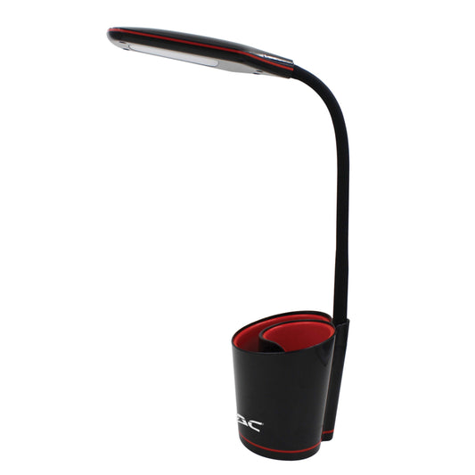 DAC LED Desk Lamp with Swirl Organizer - Black