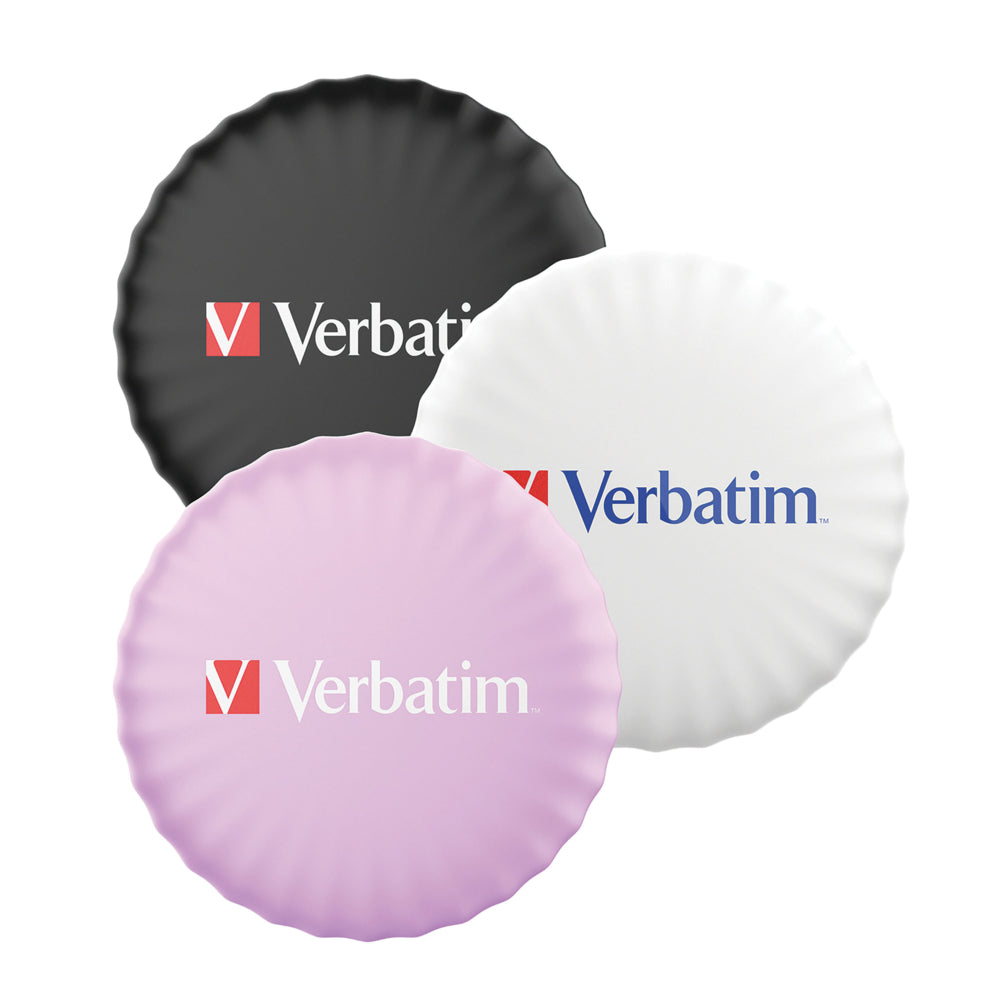 Traceur de pièces Verbatim My Finder - 3,2 cm (L) x 8,8 cm (l) x 3,2 cm (H) - Noir, blanc, violet - Lot de 3