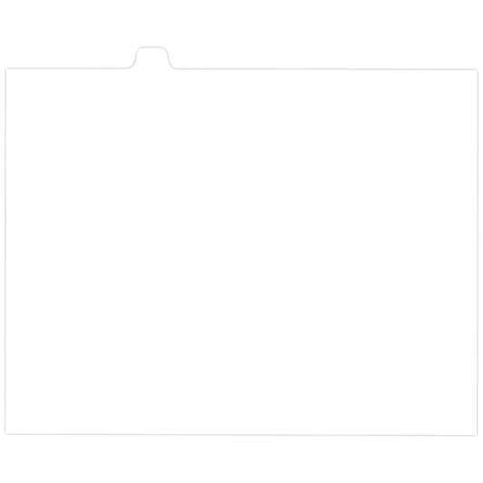 Onglets d'indexation Southwest - Non imprimés - Position 5 - Blancs - 15e coupe - 110 lb - Non perforés - Paquet de 25