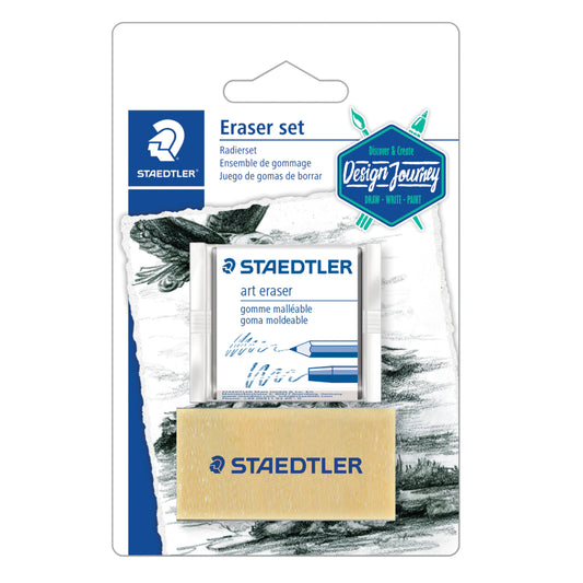 Gommes Staedtler Kneedable et Art Gum, lot de 2