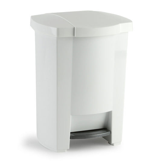 Poubelle à pédale Mistral - 19 litres - Blanche