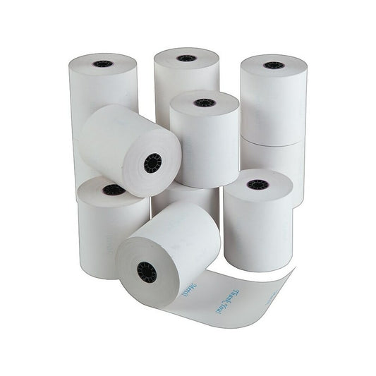 Iconex Thermal Paper Rolls with "Thank You"/"Merci" Messaging, 3-1/8" x 225', 12 Pack