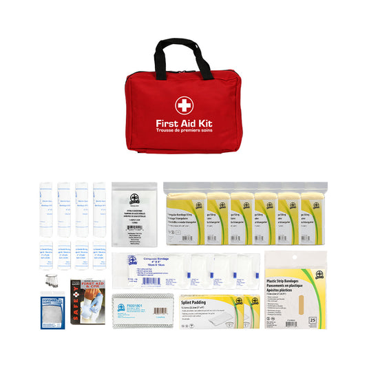 Trousse de premiers soins Wasip Ontario WSIB niveau 1 en nylon – 6 à 15 employés