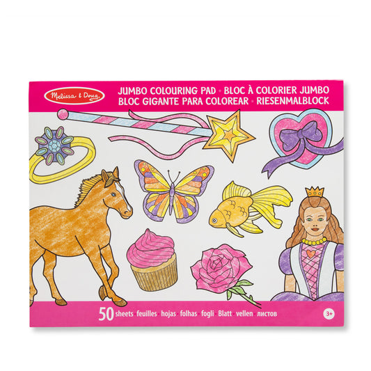 Melissa & Doug Pink Jumbo Colouring Pad