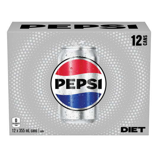 Pepsi Light - 355 ml - Paquet de 12