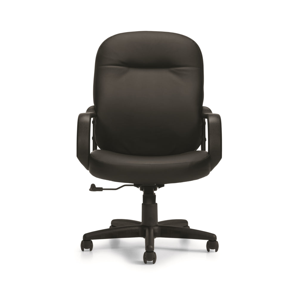 Global Manager Chair - Luxhide - Black