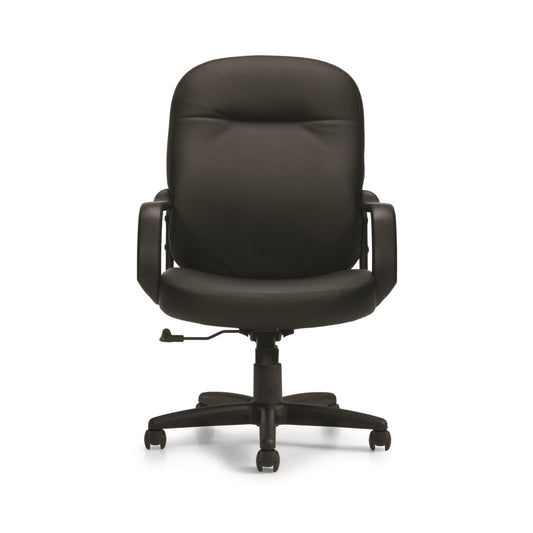 Fauteuil de direction Global - Luxhide - Noir