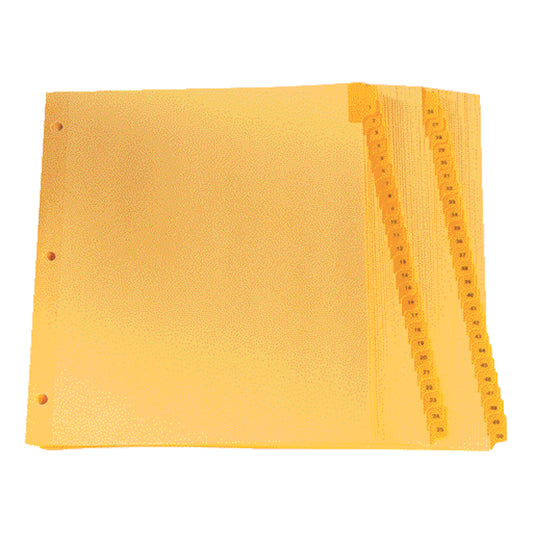 Oxford Preprinted 1-50 Tab Dividers - Letter Size
