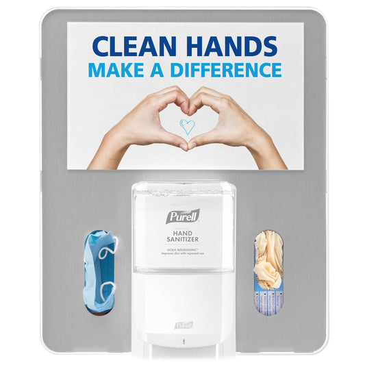 Purell Floor Stand Bracket - Silver
