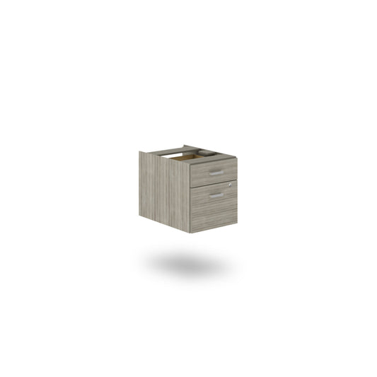 Caisson de bureau suspendu Newland Offices to Go - 1 boîte, 1 classeur - Gris clair