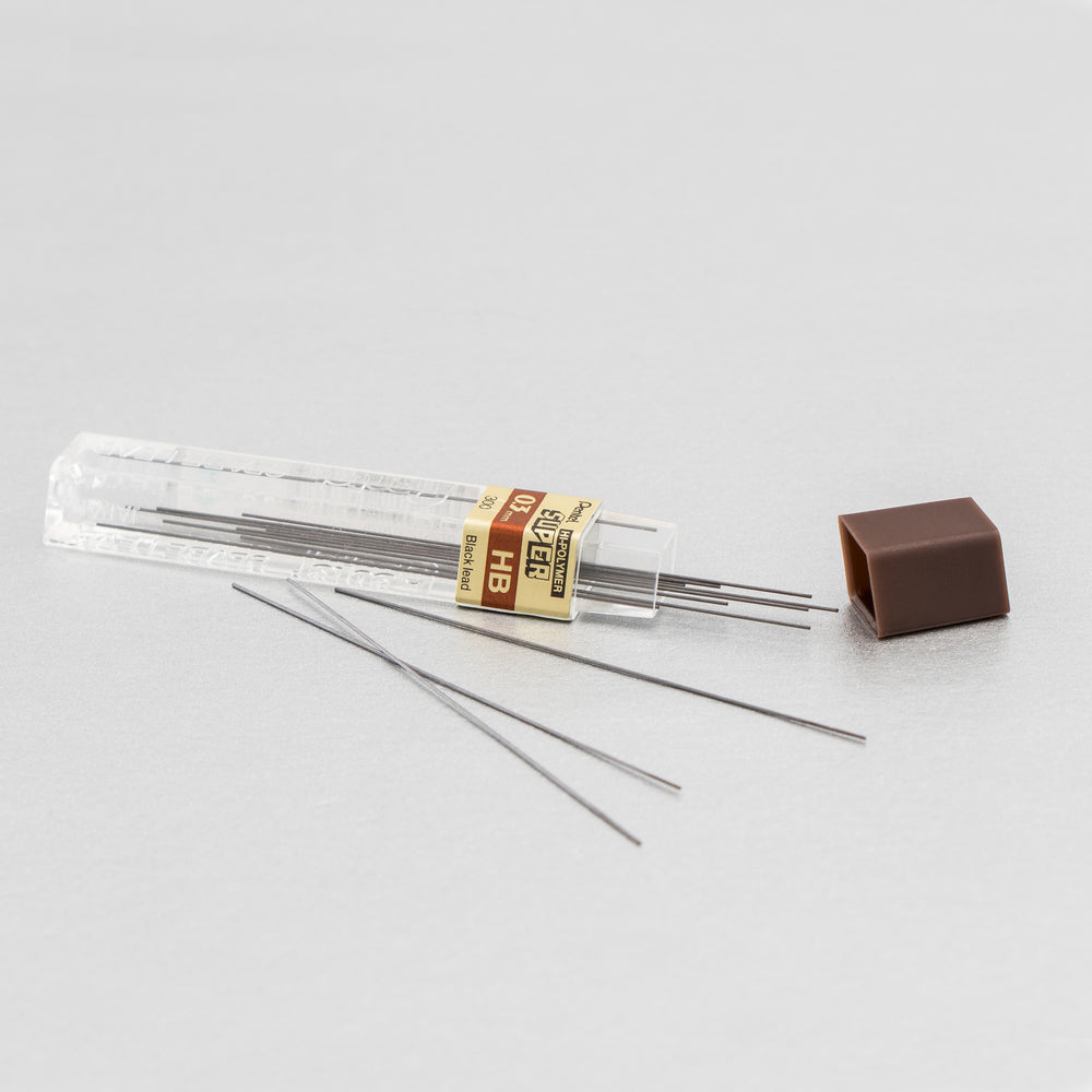 Recharges de mines pour porte-mines Pentel Super Hi-Polymer HB - 0,3 mm