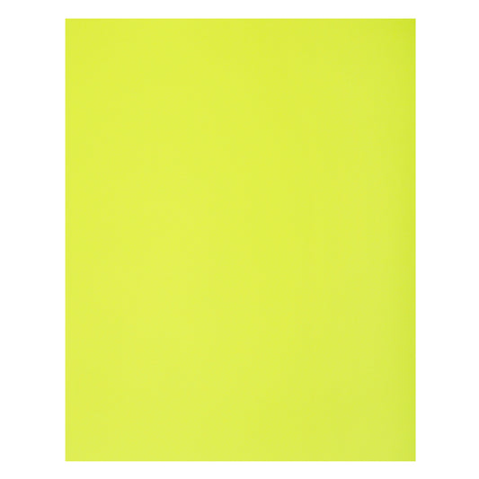 Carton Bristol North American Paper Inc. - 22" x 28" - 3 plis - Jaune fluo - Paquet de 50