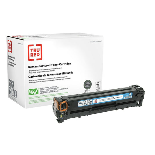 TRU RED CB541A HP 125A Remanufactured Toner Cartridge - Standard Yield - Cyan