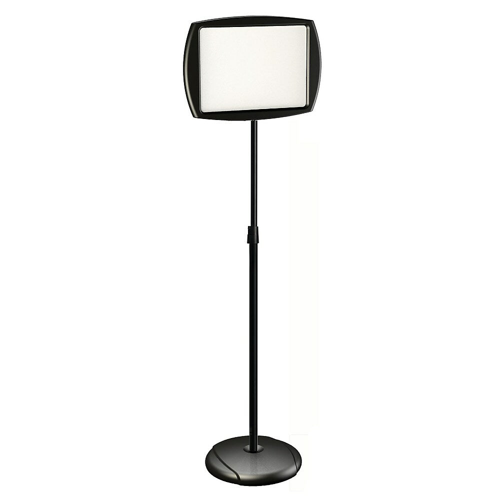 MasterVision Rectangular Dry-Erase Sign Stand - 10"  x 15" - Black