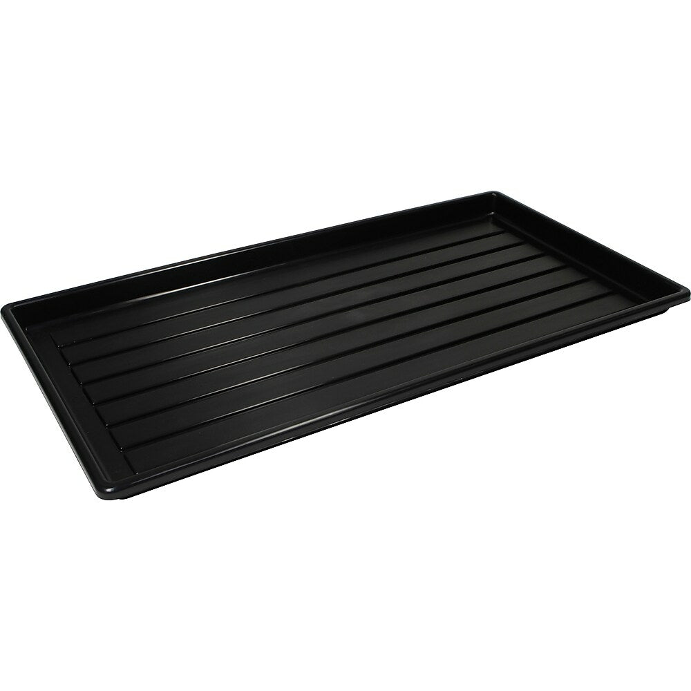 Storex Plastic Boot Tray - 14"W x 27"L - Black