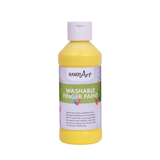 Handy Art Washable Finger Paint - Yellow - 236 mL
