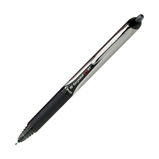 Stylo roller Pilot Hi-Tecpoint - Grip - Rétractable - V5 - Noir