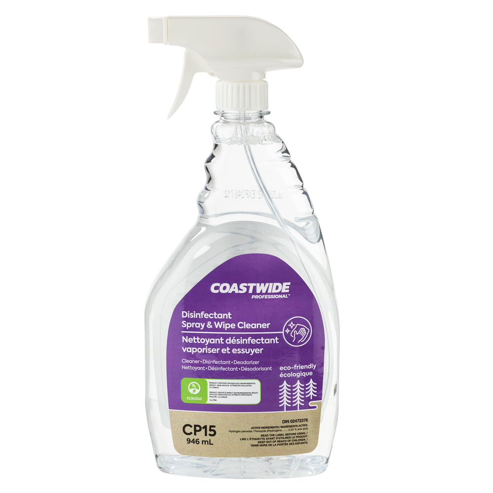 Coastwide Professional CP15 Disinfectant Spray & Wipe Cleaner - 946mL
