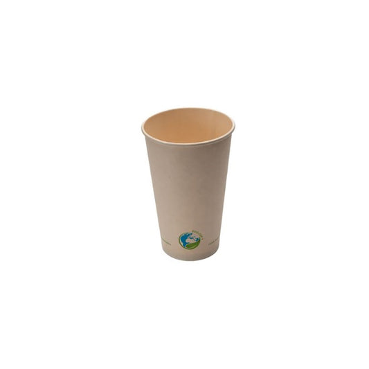 Eco-Packaging Compostable Hot Cup - 16 oz. - Natural - 1000 Pack