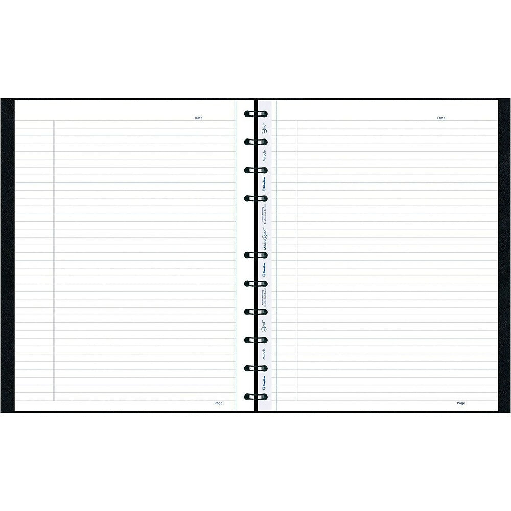 Carnet à couverture rigide Blueline MiracleBind, 11" x 9-1/16", noir, 150 pages