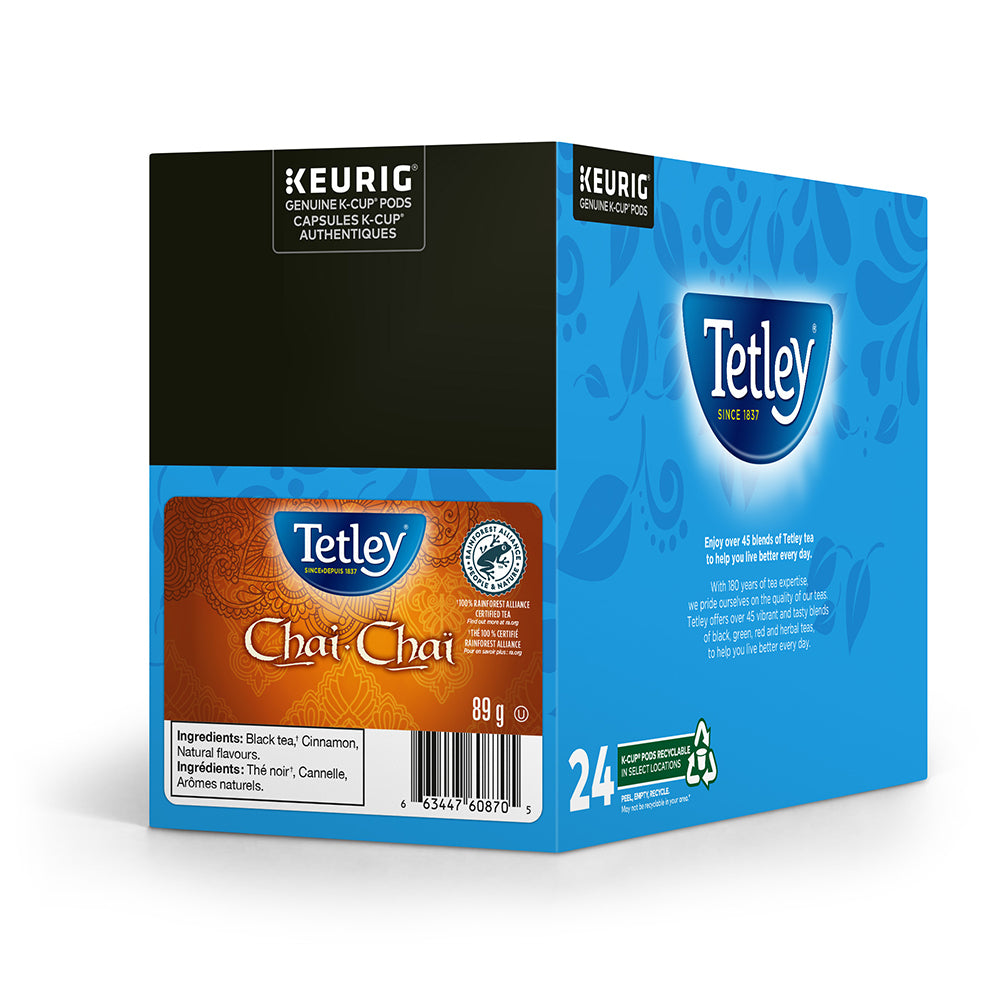 Capsules K-Cup de thé Chai Tetley - Paquet de 24