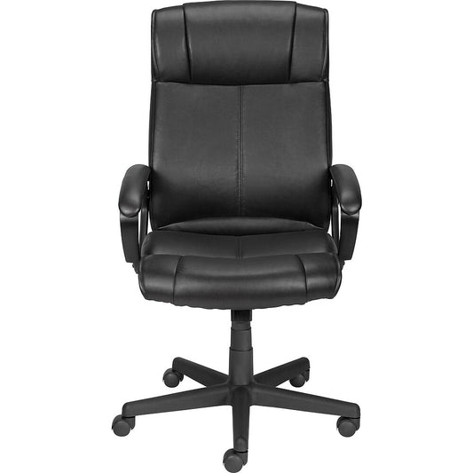Fauteuil de direction à dossier haut Staples Turcotte Luxura - Noir