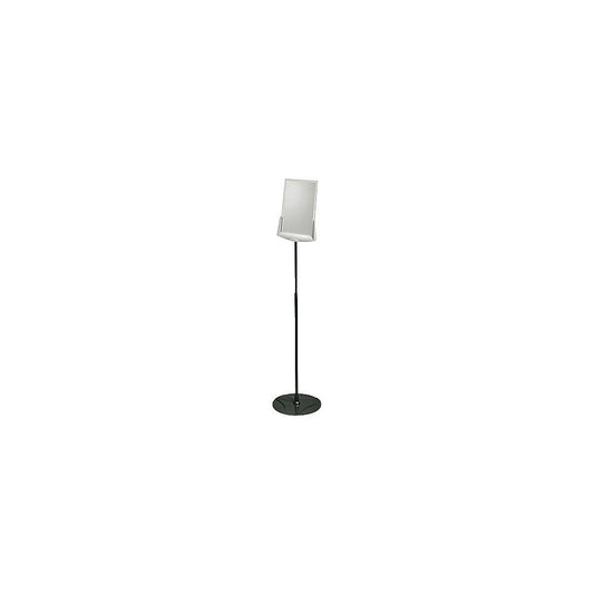 Durable Infobase Telescopic Floor Stand For Letter-Size Inserts - Grey