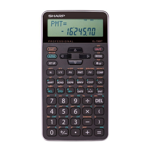 Sharp EL738XT 10-Digit Financial Calculator - Black