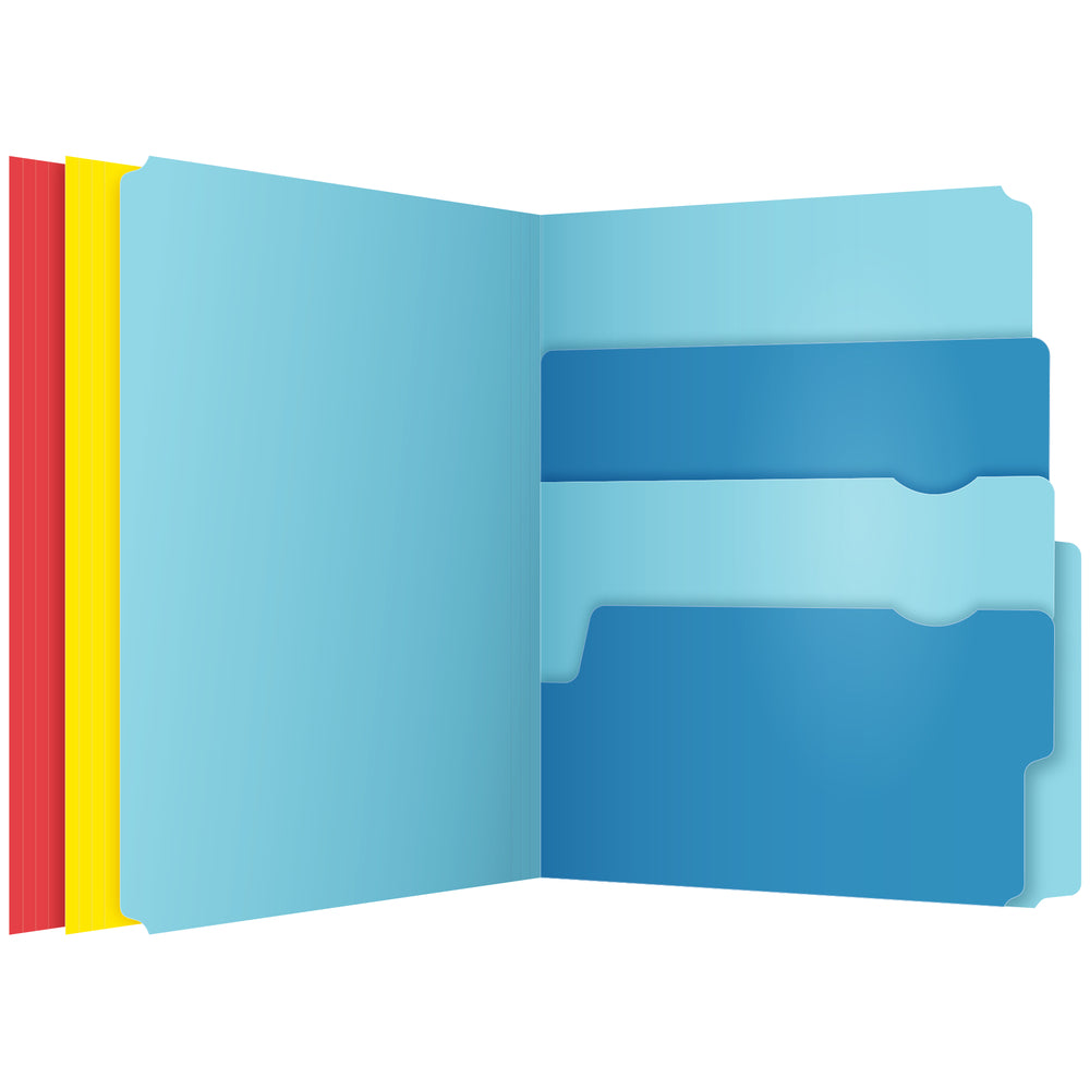 Chemises de classement Pendaflex assorties Divide It Up - Format lettre - Paquet de 24