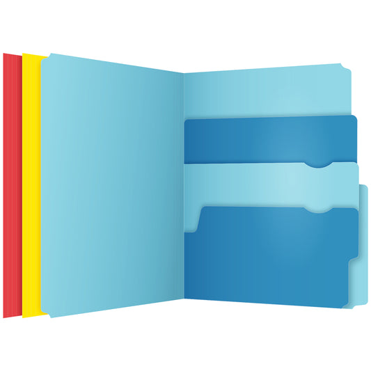 Chemises de classement Pendaflex assorties Divide It Up - Format lettre - Paquet de 24