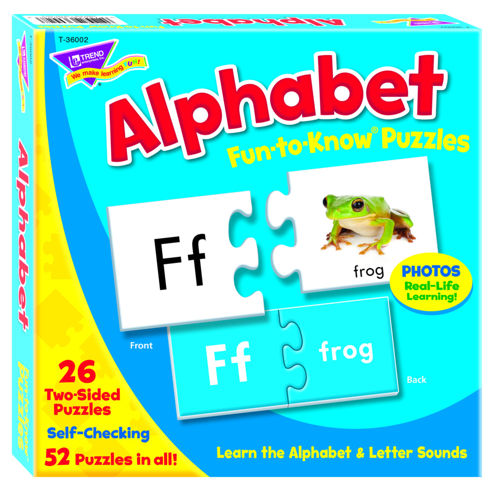 Puzzle Alphabet amusant à connaître TREND Enterprises - 52 pièces