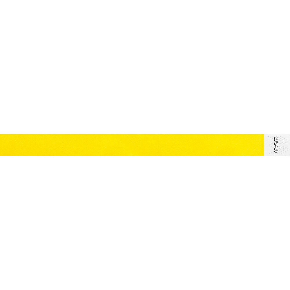 Bracelets en papier Tyvek Merangue - Paquet de 100 - Jaune