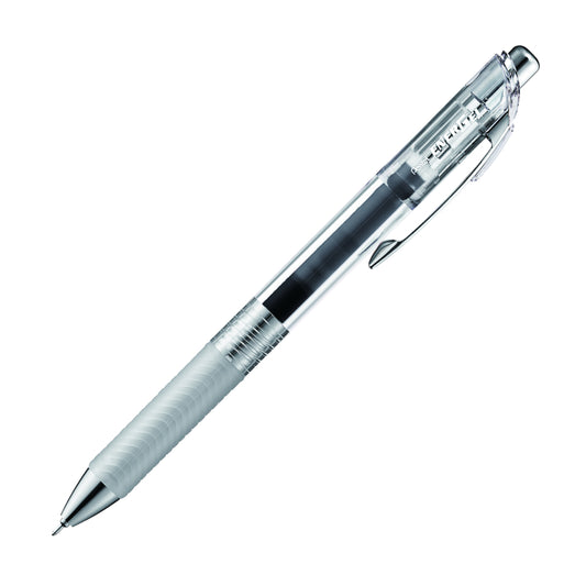 Stylo à encre gel liquide rétractable Pentel EnerGel Infree - Pointe aiguille de 0,5 mm - Encre noire - Lot de 12