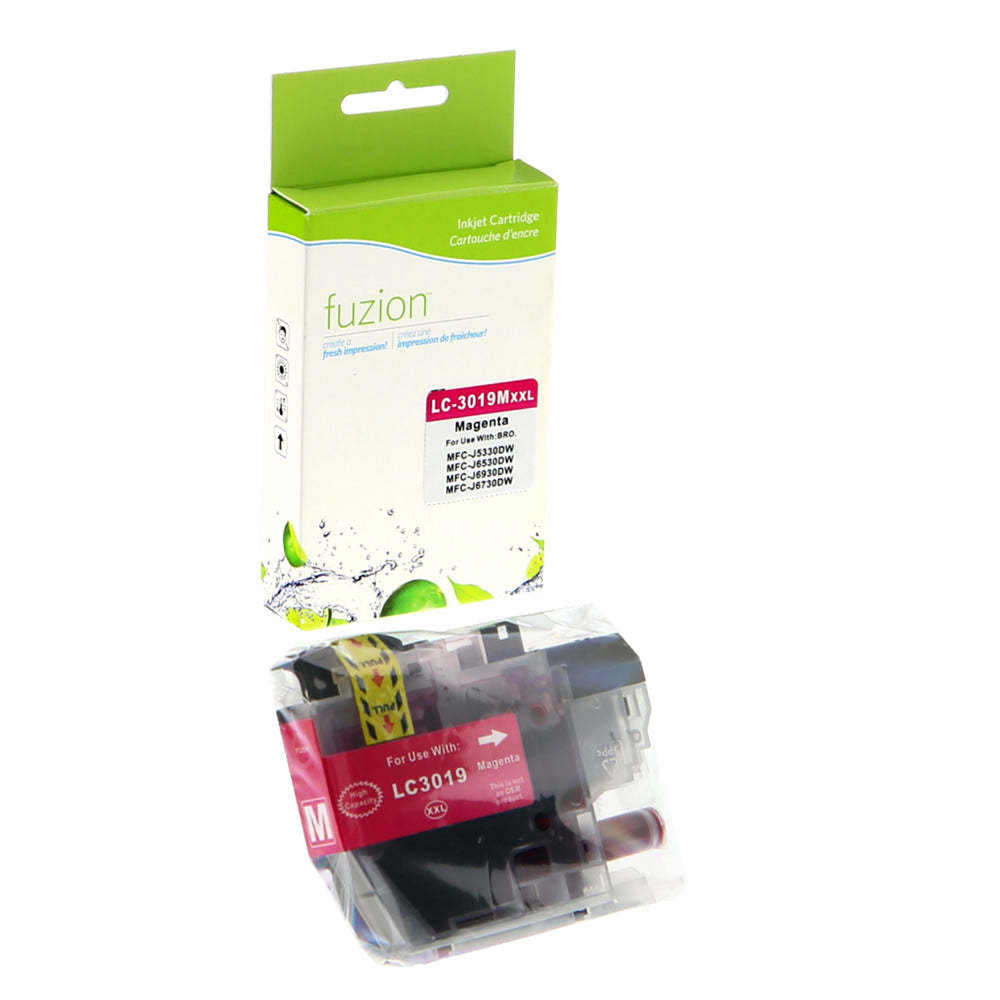 fuzion Brother LC3019M Compatible Inkjet Cartridge - Standard Yield - Magenta