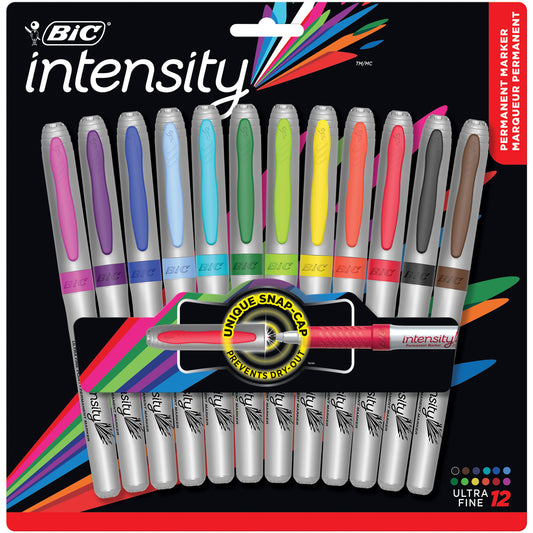 Marqueurs permanents BIC Marking Colour Collection - Pointe ultra fine