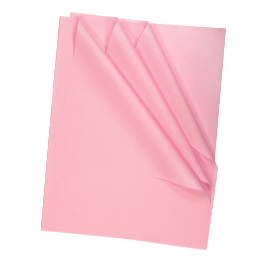 Papier de soie North American Paper Inc. – 20" x 30" – Rose clair – 24 feuilles
