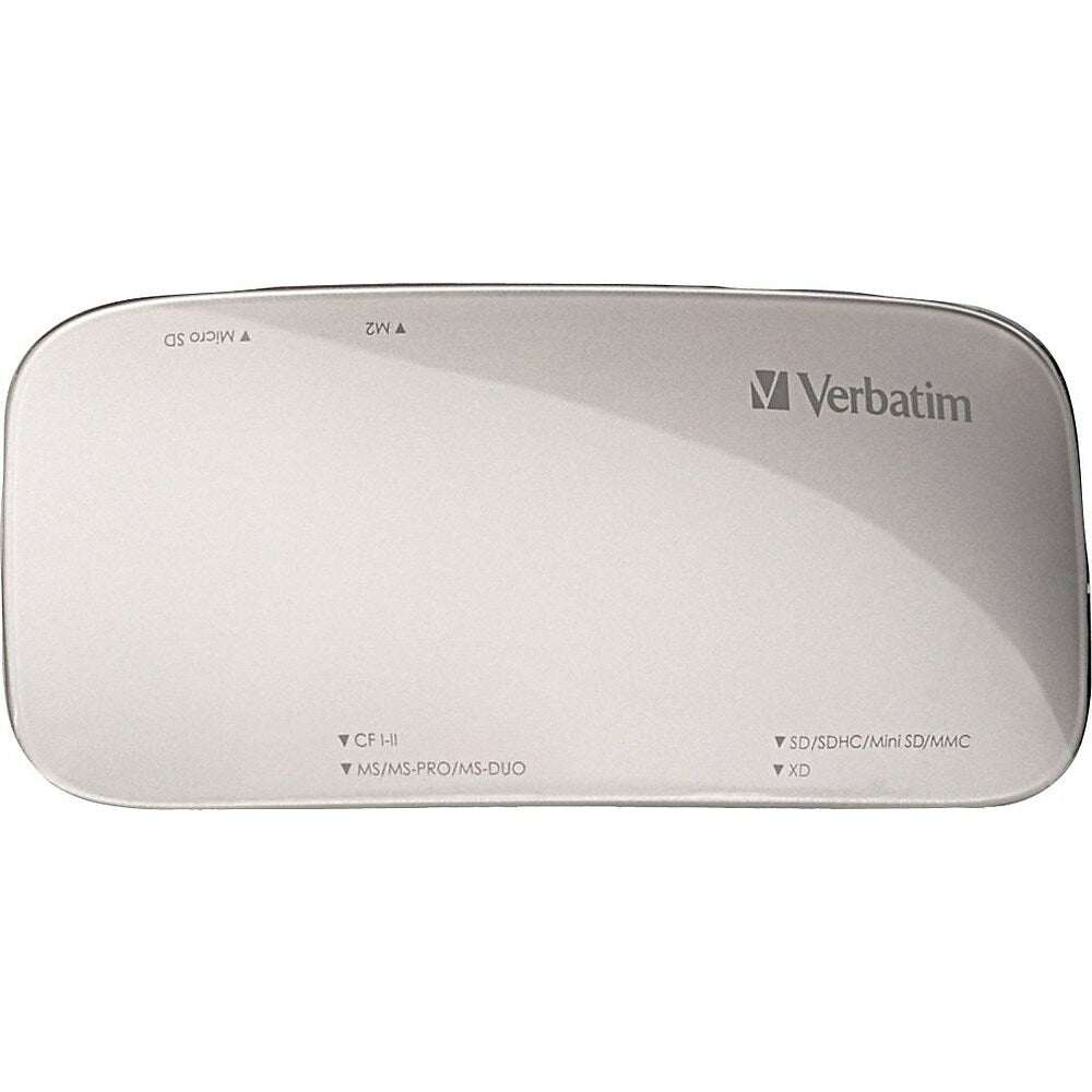 Lecteur de cartes universel Verbatim USB 3.0, argent
