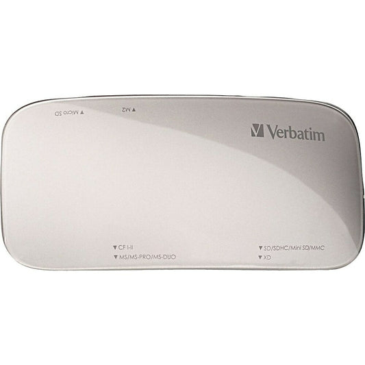 Lecteur de cartes universel Verbatim USB 3.0, argent