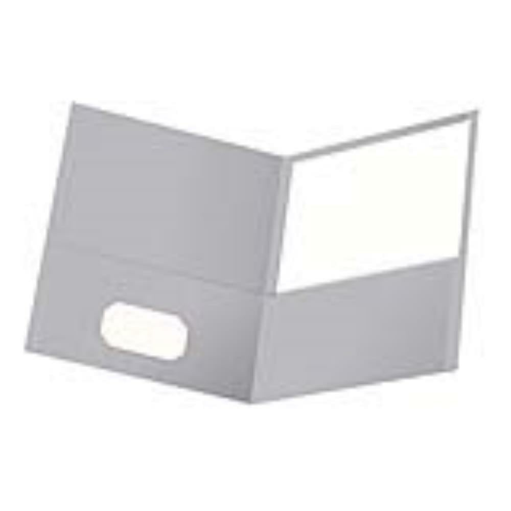 Oxford Twin Pocket Folder - Grey - 6 Pack