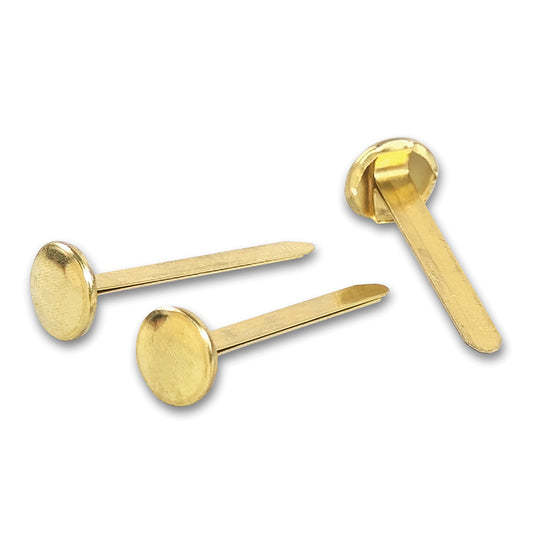 Attaches papier ACCO plaquées laiton - Tige 1-1/4" - Paquet de 100