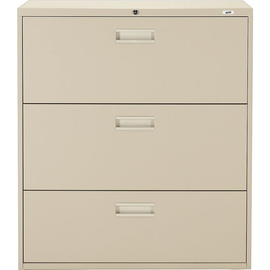 Classeur latéral Staples, 3 tiroirs, sable