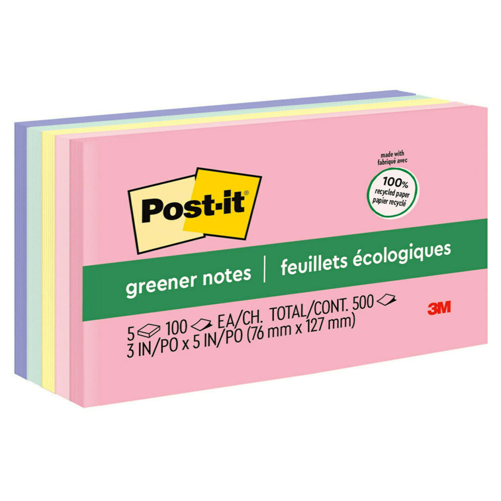 Notes Post-it Greener - Collection Sweet Sprinkles - 3" x 5" - Paquet de 5