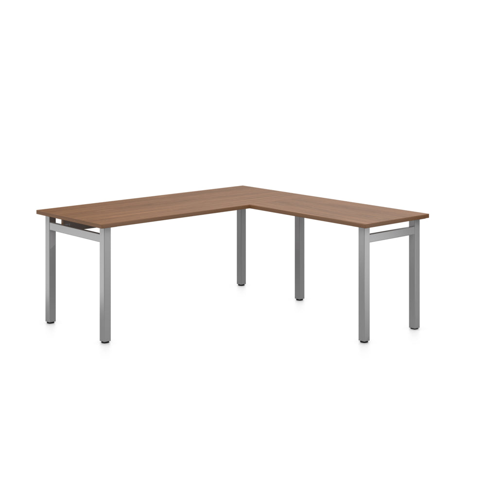 Offices to Go Newland L-Shaped Work Station - 66" x 66" - Brown