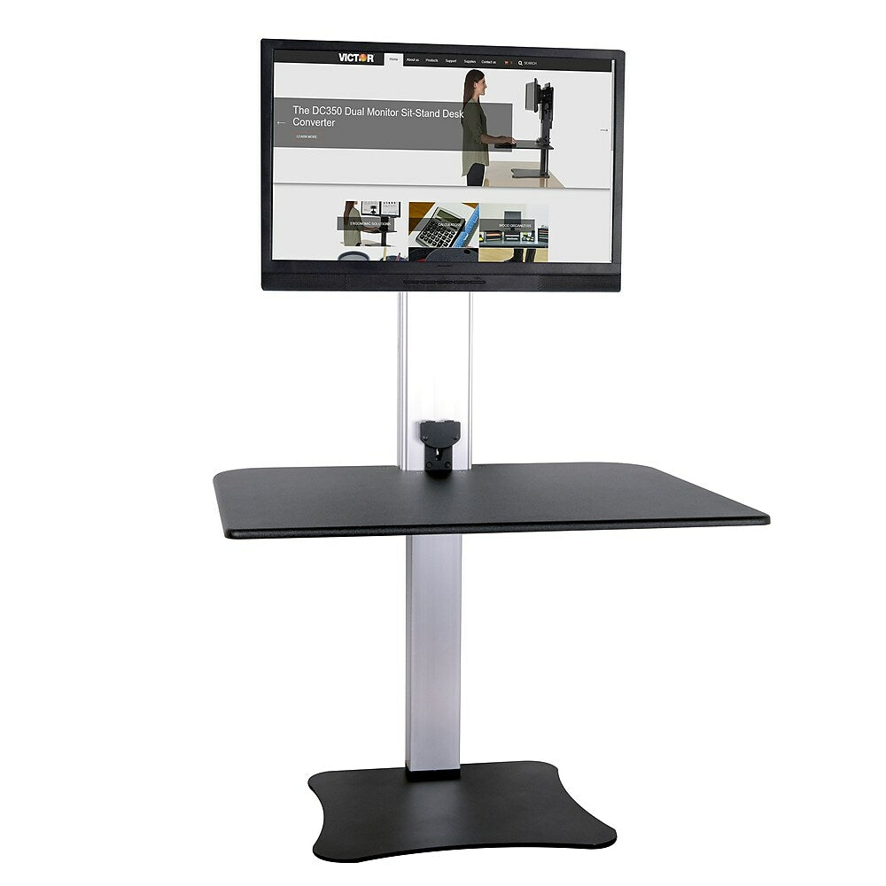 Victor High Rise Electric Single Monitor Standing Desk (DC400)